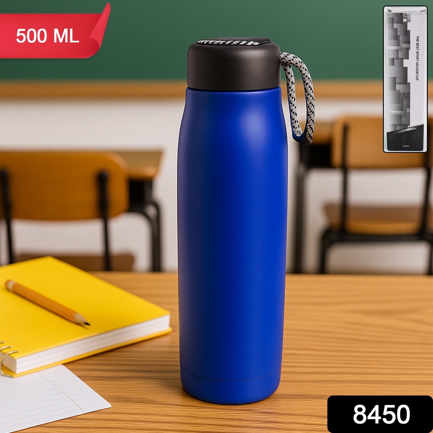 500ml Leak-Proof Stainless Steel Double Wall Vacuum Insulated Water Bottle (1 Pc) 500ml Leak-Proof Stainless Steel Double Wall Vacuum Insulated Water Bottle (1 Pc)